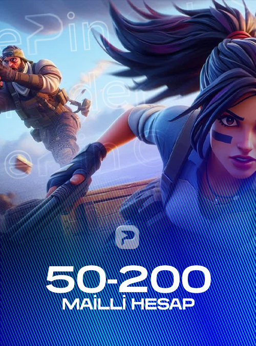 50-200 Skin Mail Garantili Random Hesap