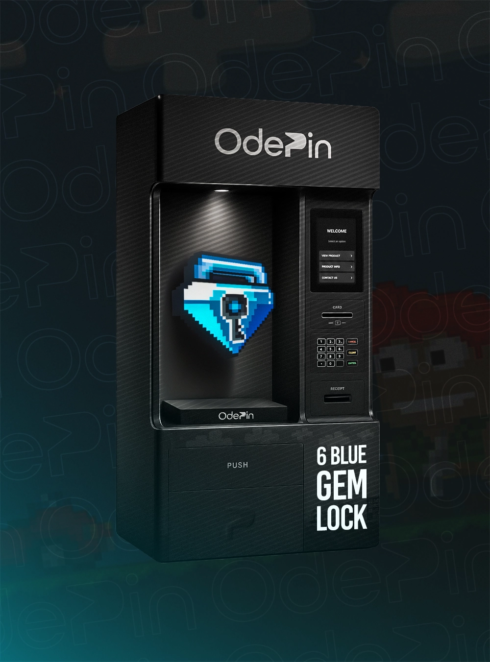 6 Blue Gem Lock