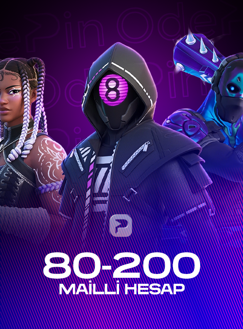 80-200 Skin Mail Garantili Random Hesap